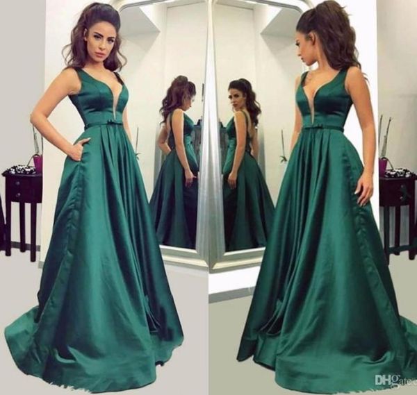 2018 elegant dark green a line evening dresses v neck long prom dresses with pockets simple satin formal evening dresses for women5320503, Black;red
2018 elegant dark green a line evening dresses v neck long prom dresses with pockets simple satin formal evening dresses for women5320503, Black;red