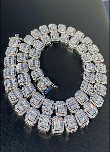real iced silver baguette tennis chain 14k white gold plated 9mm men women diamond necklace choker hip hop jewelry gifts3127055, Black
real iced silver baguette tennis chain 14k white gold plated 9mm men women diamond necklace choker hip hop jewelry gifts3127055, Black