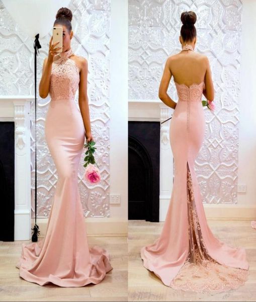 baby pink mermaid prom dresses long halter neck lace evening party gowns sweep train backless bridesmaid dress women gowns4239936, Black
baby pink mermaid prom dresses long halter neck lace evening party gowns sweep train backless bridesmaid dress women gowns4239936, Black