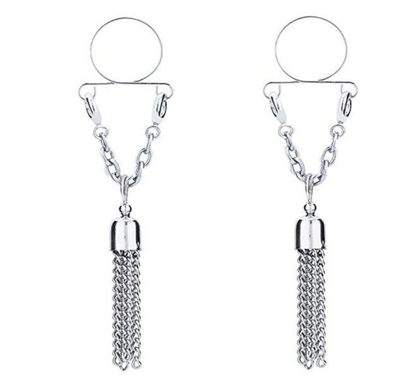 10pcs non pierced clip on nipple ring nipple jewelry fake nipple shield with tassel dangle adjustable body jewelry6556793, Silver
10pcs non pierced clip on nipple ring nipple jewelry fake nipple shield with tassel dangle adjustable body jewelry6556793, Silver