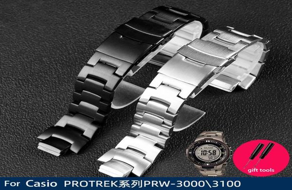watch bands the convex steel wristband for casio protek series prw3000310060006100 outdoor mountaineering precision men0392101240, Black;brown
watch bands the convex steel wristband for casio protek series prw3000310060006100 outdoor mountaineering precision men0392101240, Black;brown