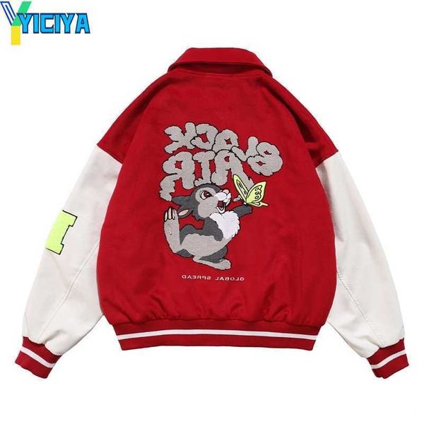 yiciya aelfric eden hip hop bunny butterfly patchwork jackets mens ss harajuku color block baseball coats streetwear bomber jacket, Black;brown
yiciya aelfric eden hip hop bunny butterfly patchwork jackets mens ss harajuku color block baseball coats streetwear bomber jacket, Black;brown