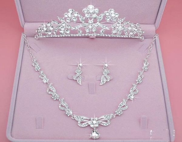 beautiful bridal jewelry set three piece crown earring necklace jewelry bling bling wedding accessories ladies party ac8000164, White
beautiful bridal jewelry set three piece crown earring necklace jewelry bling bling wedding accessories ladies party ac8000164, White
