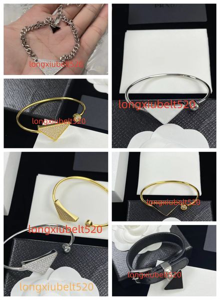 2023 new men's and women's luxury senior design bracelet triangle ornaments holiday gifts., White
2023 new men's and women's luxury senior design bracelet triangle ornaments holiday gifts., White