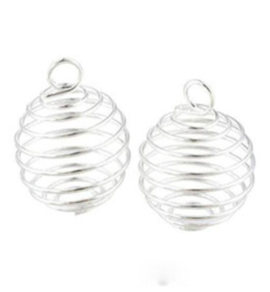 100pcslot silver plated spiral bead cages charms pendants findings 9x13mm jewelrymaking diy8244675, Bronze;silver
100pcslot silver plated spiral bead cages charms pendants findings 9x13mm jewelrymaking diy8244675, Bronze;silver
