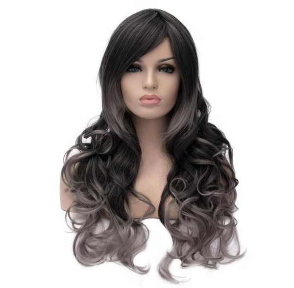 woodfestival grey black ombre wig wavy heat resistant synthetic fiber wigs long curly hair natural women6631180
woodfestival grey black ombre wig wavy heat resistant synthetic fiber wigs long curly hair natural women6631180