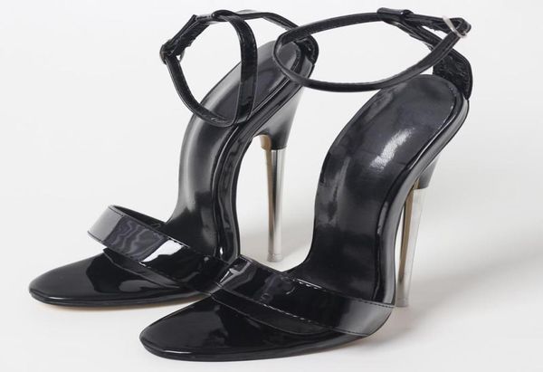 7quot super high heel sandals stiletto metal heels open toe ankle straps women fetish shoes19332910, Black
7quot super high heel sandals stiletto metal heels open toe ankle straps women fetish shoes19332910, Black