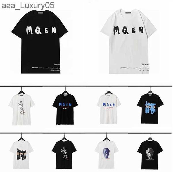 men t shirt 2023 summer mens womens designers ts tees fashion man s casual chest letter luxurys clothing street shorts ck mc queens mcqueen, White;black
men t shirt 2023 summer mens womens designers ts tees fashion man s casual chest letter luxurys clothing street shorts ck mc queens mcqueen, White;black