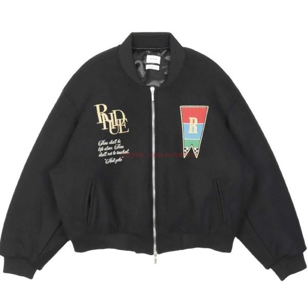 designer clothing fashion brand coats h316 rhude floral letter embroidered woolen bomber jacket sports windbreaker outerwear sportswear wint, Black;brown
designer clothing fashion brand coats h316 rhude floral letter embroidered woolen bomber jacket sports windbreaker outerwear sportswear wint, Black;brown