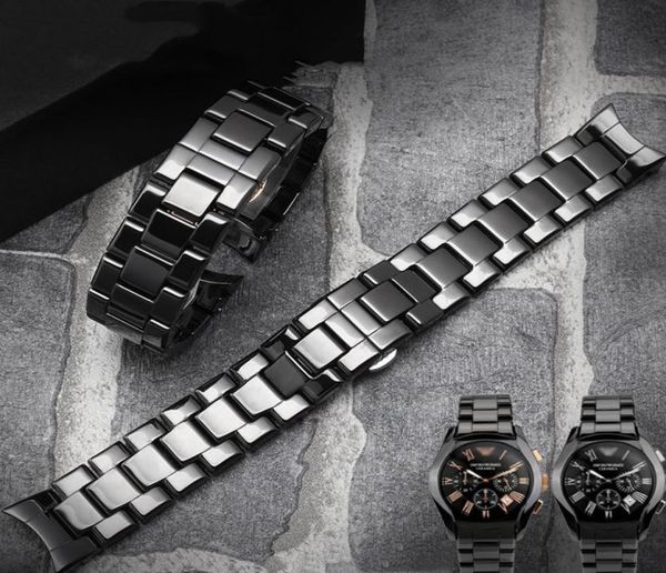watchband ceramic watches accessories for ar1400 1410 black mens wristwatch bracelet strap curved end6331281, Black;brown
watchband ceramic watches accessories for ar1400 1410 black mens wristwatch bracelet strap curved end6331281, Black;brown