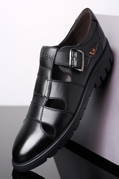 summer mens slippers genuine leather sandals outdoor casual men leather sandals for beach shoes hombre hollow aerated shoes15485940, Black
summer mens slippers genuine leather sandals outdoor casual men leather sandals for beach shoes hombre hollow aerated shoes15485940, Black