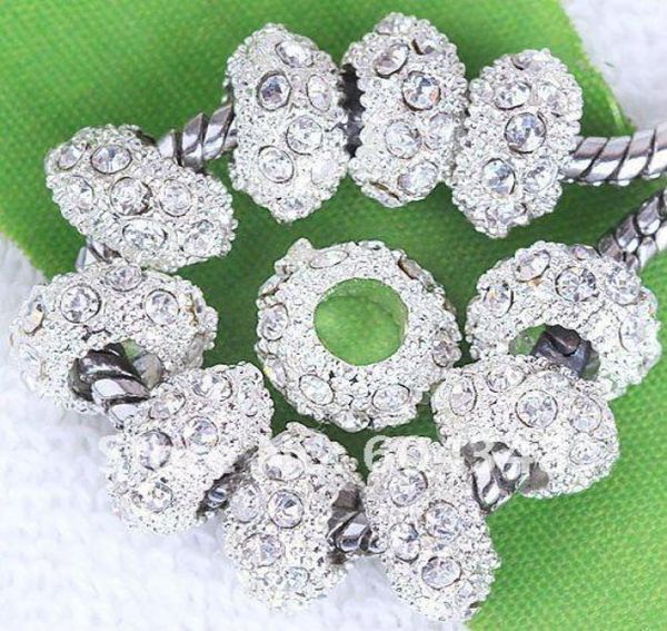 11mm clear rhinestone crystal beads rondelle spacers metal silver plated crystal big hole european beads fit bracelets100pcs4204698, Bronze;silver
11mm clear rhinestone crystal beads rondelle spacers metal silver plated crystal big hole european beads fit bracelets100pcs4204698, Bronze;silver