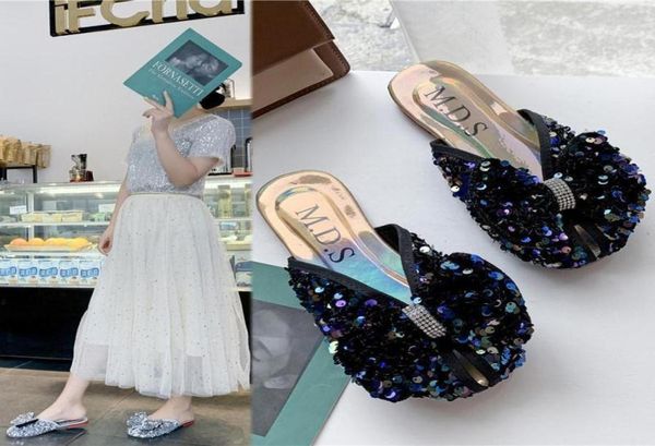 sequins women slippers 2022 new summer girls sweet butterflyknot flat slippers female bling leisure holiday sandals flipflops8482212, Black
sequins women slippers 2022 new summer girls sweet butterflyknot flat slippers female bling leisure holiday sandals flipflops8482212, Black