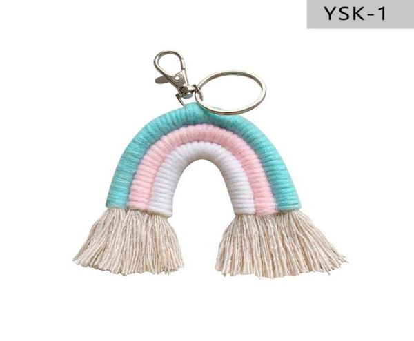 weaving rainbow keychains for women tassel macrame keyrings key holder jewelry3234760, Silver
weaving rainbow keychains for women tassel macrame keyrings key holder jewelry3234760, Silver