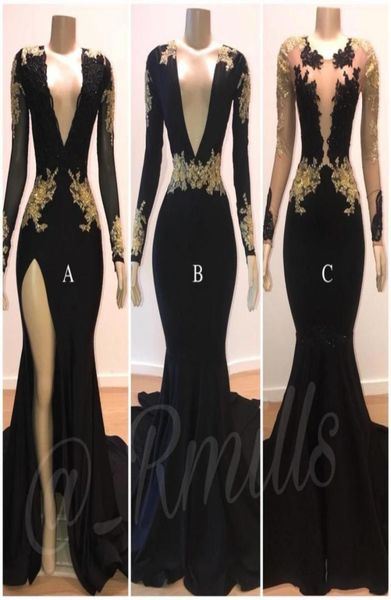 modern prom dresses mermaid gold lace applique vneck long sleeves illusion high side split sweep train evening formal gowns9629134, Black
modern prom dresses mermaid gold lace applique vneck long sleeves illusion high side split sweep train evening formal gowns9629134, Black