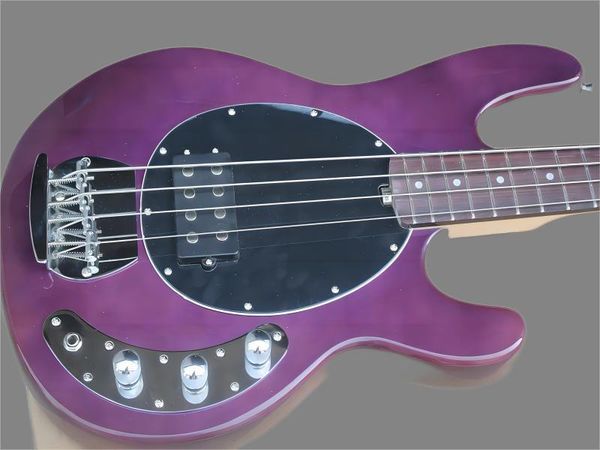 factory custom 4-string purple electric bass guitar with rosewood fingerboard,black pickguard,chro
factory custom 4-string purple electric bass guitar with rosewood fingerboard,black pickguard,chro
