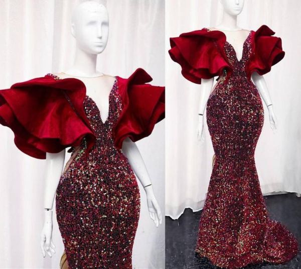 2021 plus size arabic aso ebi sparkly mermaid burgundy prom dresses sheer neck sequined formal evening party second reception gown6766630, Black
2021 plus size arabic aso ebi sparkly mermaid burgundy prom dresses sheer neck sequined formal evening party second reception gown6766630, Black