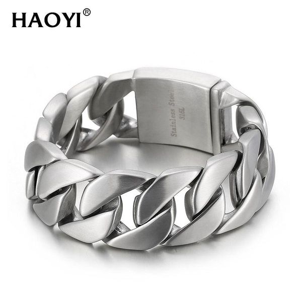bangle 24/25/26mm thick link chains bracelet for men stainless steel material big wide bracelets fashion hand chains jewelry, Black
bangle 24/25/26mm thick link chains bracelet for men stainless steel material big wide bracelets fashion hand chains jewelry, Black
