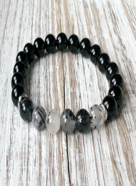 sn1055 black onyx rutilated quartz bracelet healing bracelet bracelet heart chakra yoga jewelry7990911
sn1055 black onyx rutilated quartz bracelet healing bracelet bracelet heart chakra yoga jewelry7990911