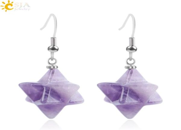 csja natural gem stone star pendant drop earrings women statement retro crystal opal lapis lazuli reiki vintage earrings jewelry g3486159, Silver
csja natural gem stone star pendant drop earrings women statement retro crystal opal lapis lazuli reiki vintage earrings jewelry g3486159, Silver