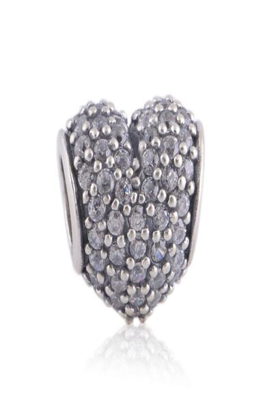 100 925 sterling silver white pave heart bead fits european jewelry pandora chamilia charm bracelets4322856, Black
100 925 sterling silver white pave heart bead fits european jewelry pandora chamilia charm bracelets4322856, Black