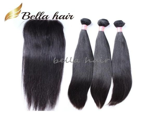 4pcs virgin human hair weft with closure 4x4 natural color straight peruvian bundles weaves full head 8a8080896, Black
4pcs virgin human hair weft with closure 4x4 natural color straight peruvian bundles weaves full head 8a8080896, Black