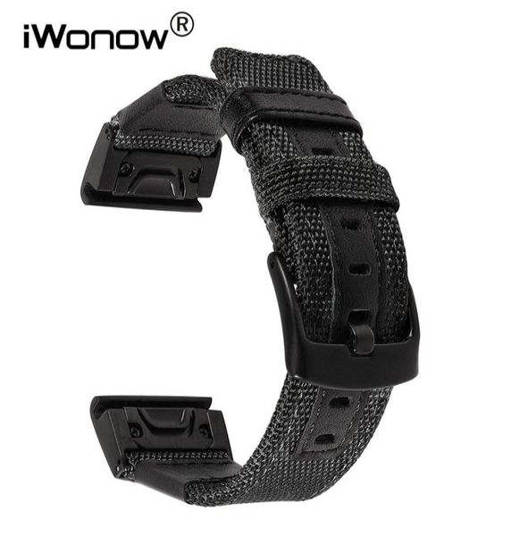 26mm genuine nylon leather watchband for garmin fenix 5x 3 3hr quick easy fit watch band stainless steel clasp wrist strap y6127382, Black;brown
26mm genuine nylon leather watchband for garmin fenix 5x 3 3hr quick easy fit watch band stainless steel clasp wrist strap y6127382, Black;brown