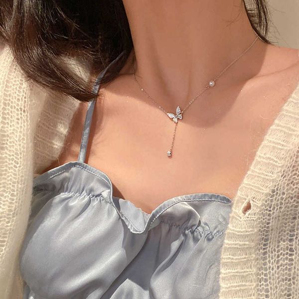 pendant necklaces butterfly light luxury niche highend pearl collarbone necklace for women korean fashion necklaces birthday party jewelry g, Silver
pendant necklaces butterfly light luxury niche highend pearl collarbone necklace for women korean fashion necklaces birthday party jewelry g, Silver