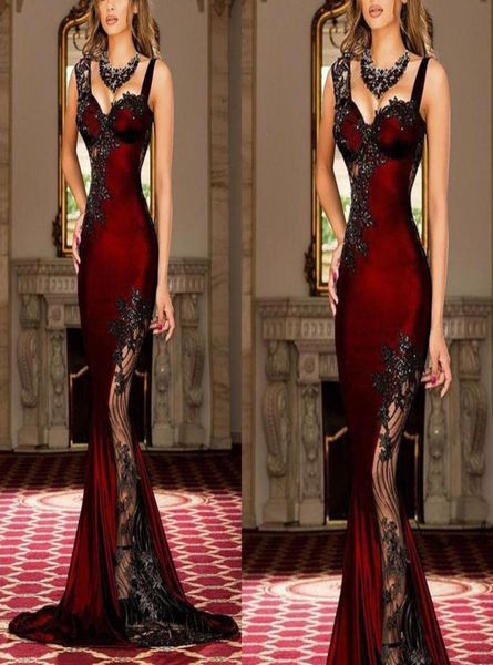 mermaid prom dresses burgundy 2019 sweetheart neckline lace appliques beading sequins flowers velvet evening gowns long evening dr6072000, Black
mermaid prom dresses burgundy 2019 sweetheart neckline lace appliques beading sequins flowers velvet evening gowns long evening dr6072000, Black