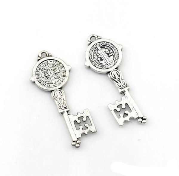 benedict medal cross key charm pendants for jewelry making bracelet necklace diy accessories 165x41mm antique silver 100pcs a5809774843, Bronze;silver
benedict medal cross key charm pendants for jewelry making bracelet necklace diy accessories 165x41mm antique silver 100pcs a5809774843, Bronze;silver