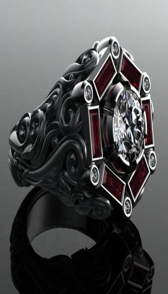 fashion black gold sapphire wedding ring stainless steel material neutral ruby diamond black pattern engagement anniversary party 9421735, Silver
fashion black gold sapphire wedding ring stainless steel material neutral ruby diamond black pattern engagement anniversary party 9421735, Silver