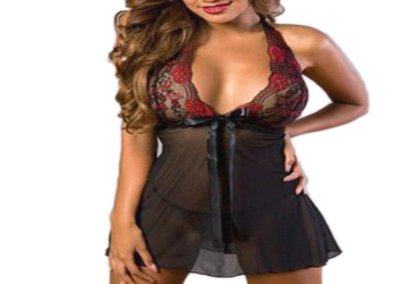 sleepwear womens floral lace lingerie set open front closure mesh sheer nightgown lingerie babydoll femme8498704, Red;black
sleepwear womens floral lace lingerie set open front closure mesh sheer nightgown lingerie babydoll femme8498704, Red;black