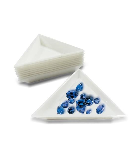 whole 100pcs white plastic triangle jewelry sorting tray gemstone collection storage beads crystal nail art tool tray9021235, Black
whole 100pcs white plastic triangle jewelry sorting tray gemstone collection storage beads crystal nail art tool tray9021235, Black