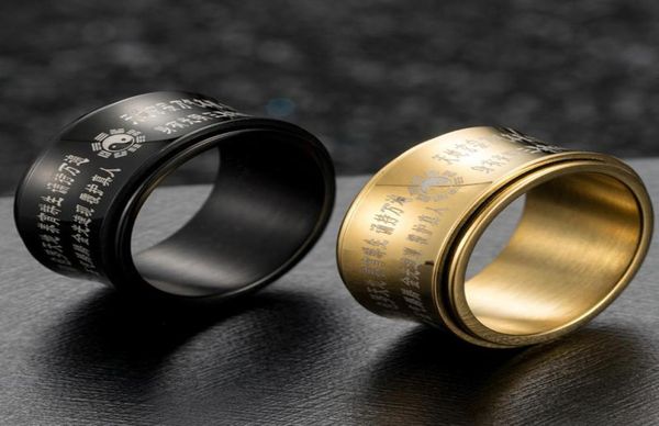 cluster rings tai chi arc art rotating taoism anxiety fidget ring spinner box men taoist mantra ringen amulet black gold stainless2687969, Golden;silver
cluster rings tai chi arc art rotating taoism anxiety fidget ring spinner box men taoist mantra ringen amulet black gold stainless2687969, Golden;silver