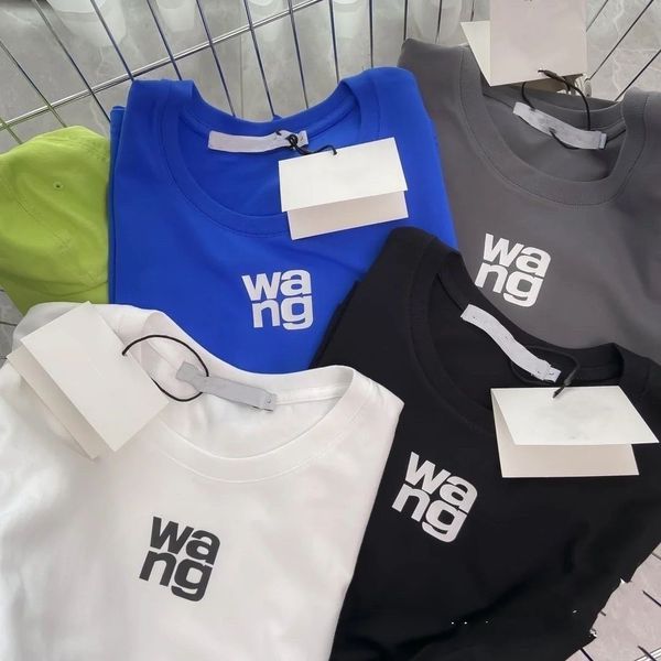 women's t-shirt wang 2023ss summer's new all-cotton round-neck sports slim fit all-color short-sleeved crop shirts, White
women's t-shirt wang 2023ss summer's new all-cotton round-neck sports slim fit all-color short-sleeved crop shirts, White