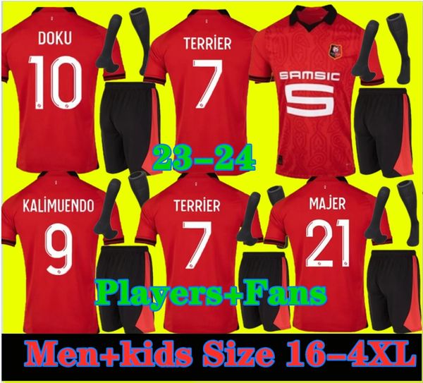 men kids 23 24 stade rennais camavinga soccer jersey doku 2024 2023 rennes bourigeaud maillots de foot truffert terrier maouassa nzonzi ague, Black
men kids 23 24 stade rennais camavinga soccer jersey doku 2024 2023 rennes bourigeaud maillots de foot truffert terrier maouassa nzonzi ague, Black