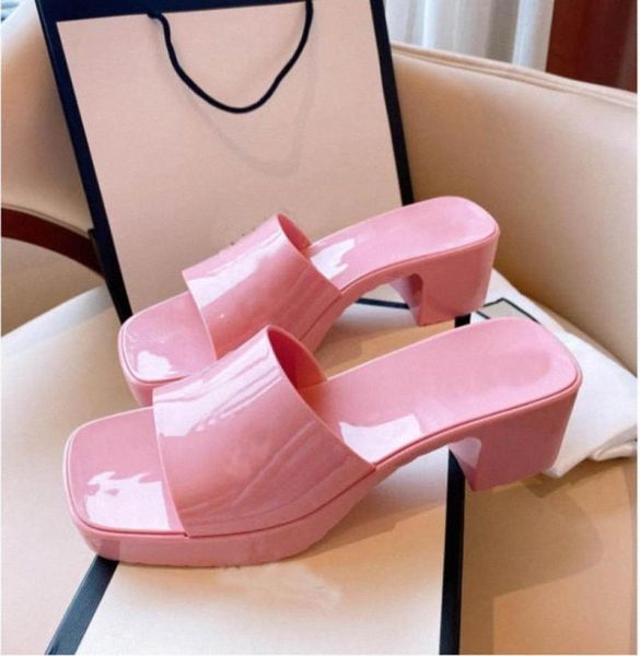with box women rubber high heel slide sandal 55cm platform slipper pink green candy colors outdoor beach slides slippers flip f1445620
with box women rubber high heel slide sandal 55cm platform slipper pink green candy colors outdoor beach slides slippers flip f1445620
