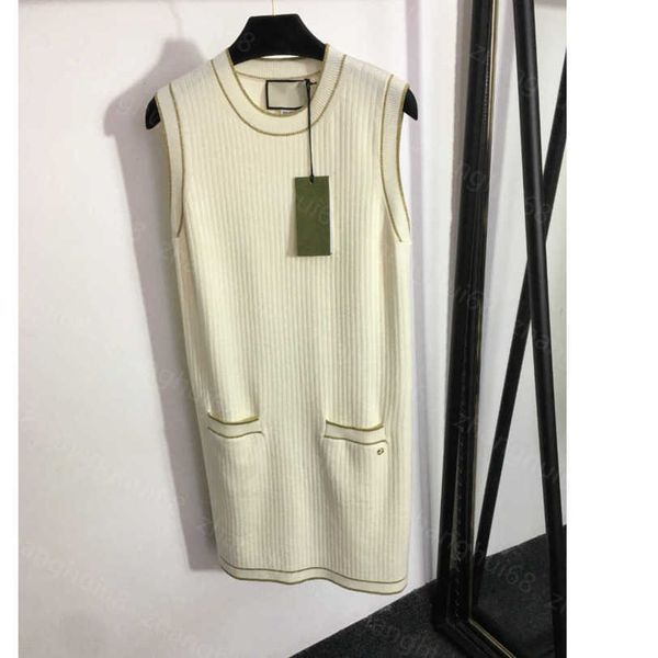 23ss summer dress womens designer clothing women dresses bright silk blended knitted vest dress womens clothing a1, Black;gray
23ss summer dress womens designer clothing women dresses bright silk blended knitted vest dress womens clothing a1, Black;gray