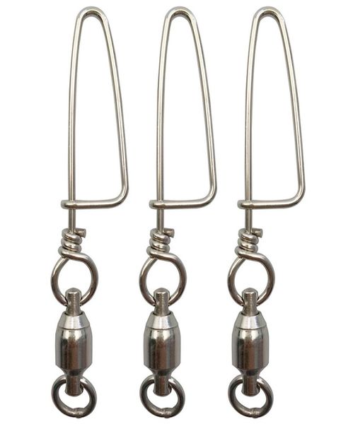 20pcs silver stainless steel ball bearing fishing swivel with coastlock snap all size hard fishing lures connector4558454
20pcs silver stainless steel ball bearing fishing swivel with coastlock snap all size hard fishing lures connector4558454