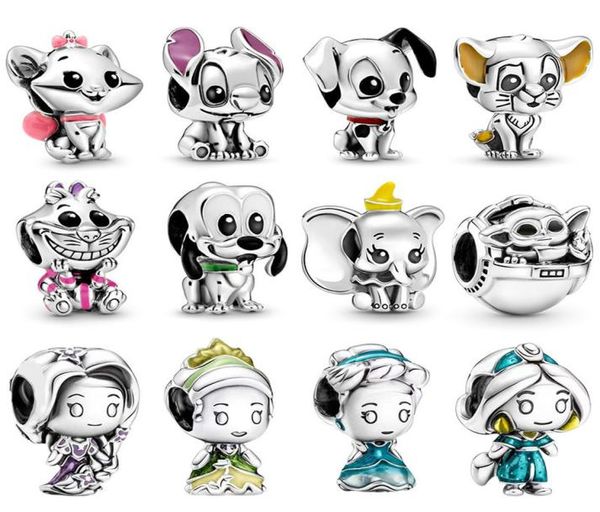 925 sterling silver dangle charm pendant blue cat little yellow mouse charm bead fit pandora charms bracelet diy jewelry accessori9505983, Black
925 sterling silver dangle charm pendant blue cat little yellow mouse charm bead fit pandora charms bracelet diy jewelry accessori9505983, Black