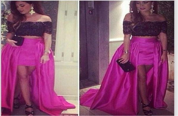 hi lo two pieces prom dresses 2015 fuchsia black lace off shoulder party evening dress with sleeves vestido de festa prom pageant 4927850
hi lo two pieces prom dresses 2015 fuchsia black lace off shoulder party evening dress with sleeves vestido de festa prom pageant 4927850