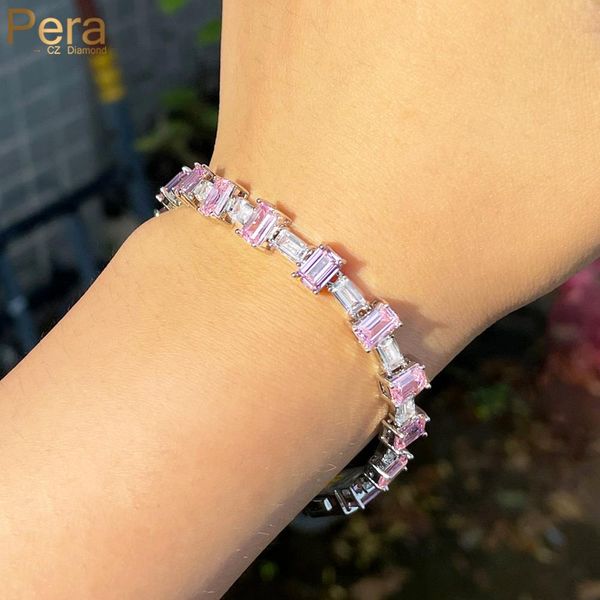 bangle pera new pink baguette spring buckle tennis chain bracelets iced out cubic zirconia hip hop fashion jewelry gift for women b239, Black
bangle pera new pink baguette spring buckle tennis chain bracelets iced out cubic zirconia hip hop fashion jewelry gift for women b239, Black