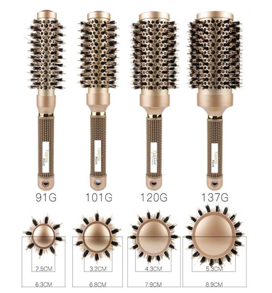 round brush nano thermal ceramic ionic hair brush round barrel brush with boar bristles enhance texture for hair drying styling2400994, Silver
round brush nano thermal ceramic ionic hair brush round barrel brush with boar bristles enhance texture for hair drying styling2400994, Silver