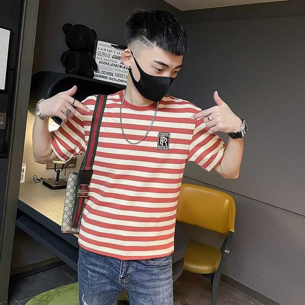 summer t-shirt men's ins fashion brand stripe half sleeve 2023 new men's half sleeve summer clothing half sleeve 69bp1, White;black
summer t-shirt men's ins fashion brand stripe half sleeve 2023 new men's half sleeve summer clothing half sleeve 69bp1, White;black