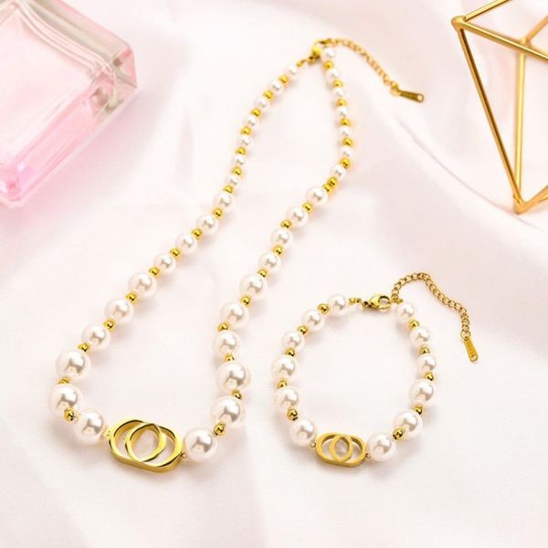 jewelry sets bracelet necklace women luxury thick chains necklaces interlocking letters bracelets golden pendants necklaces engagement anniv, Silver
jewelry sets bracelet necklace women luxury thick chains necklaces interlocking letters bracelets golden pendants necklaces engagement anniv, Silver