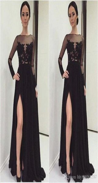 dress robes de party in the middle east 2019 women longsleeved dress lace applique chiffon formal evening dress 0409437027, Black;red
dress robes de party in the middle east 2019 women longsleeved dress lace applique chiffon formal evening dress 0409437027, Black;red