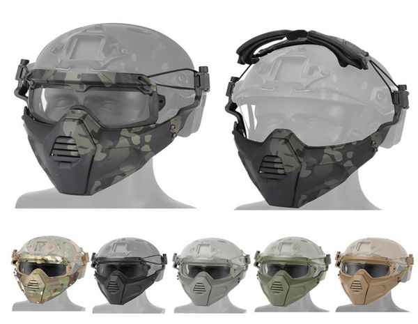 outdoor paintball shooting face protection gear tactical mask fast helmet wing side rail mount skull mask with goggles no033146603824
outdoor paintball shooting face protection gear tactical mask fast helmet wing side rail mount skull mask with goggles no033146603824