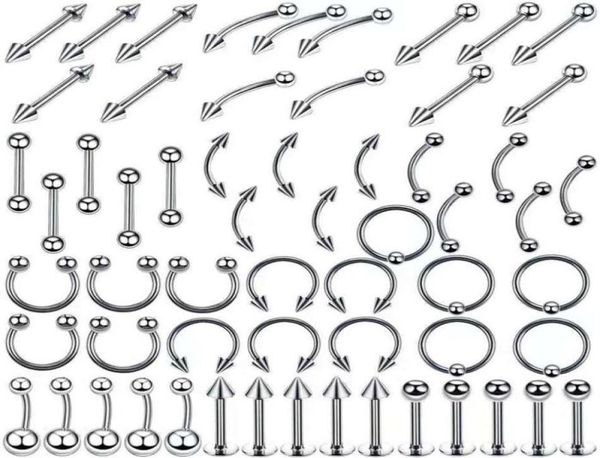 stainless steel set tongue rings body piercing eyebrow belly nose nail jewelry accessories 110 mixes whole249g7567616, Silver
stainless steel set tongue rings body piercing eyebrow belly nose nail jewelry accessories 110 mixes whole249g7567616, Silver