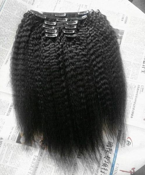 brazilian human virgin remy kinky staight hair weft clip in extensions 9 pieces one set natural black8310927, Black;brown
brazilian human virgin remy kinky staight hair weft clip in extensions 9 pieces one set natural black8310927, Black;brown