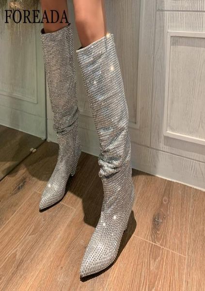 foreada high heel woman boots strange style heel knee high boots crystal pointed toe shoes pleated female long silver 408296654, Black
foreada high heel woman boots strange style heel knee high boots crystal pointed toe shoes pleated female long silver 408296654, Black